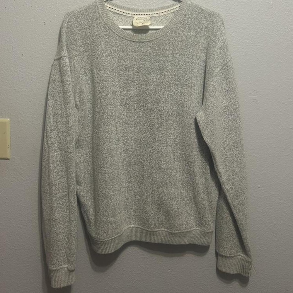 Classic Gray Crewneck Sweater for Men
